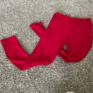 Rarely worn red one size lularoe legging
